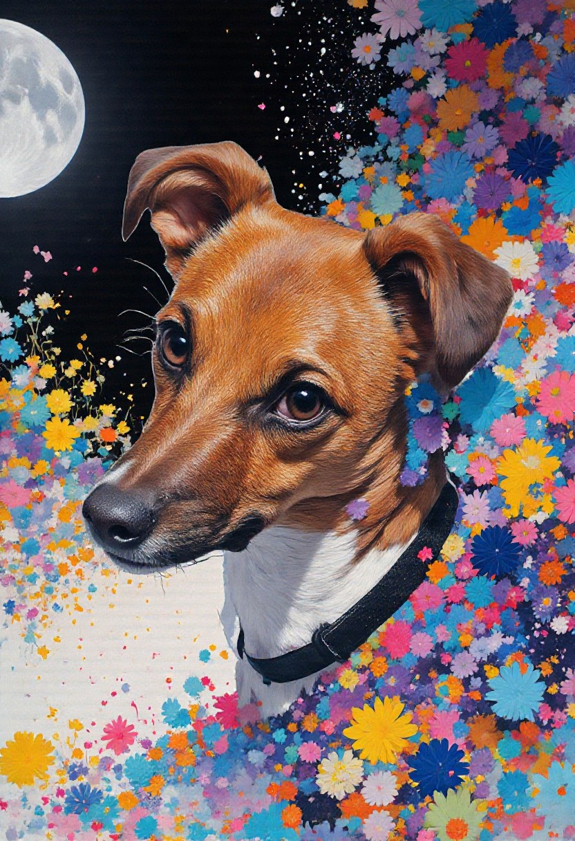 ペットのAIアート作品例 5