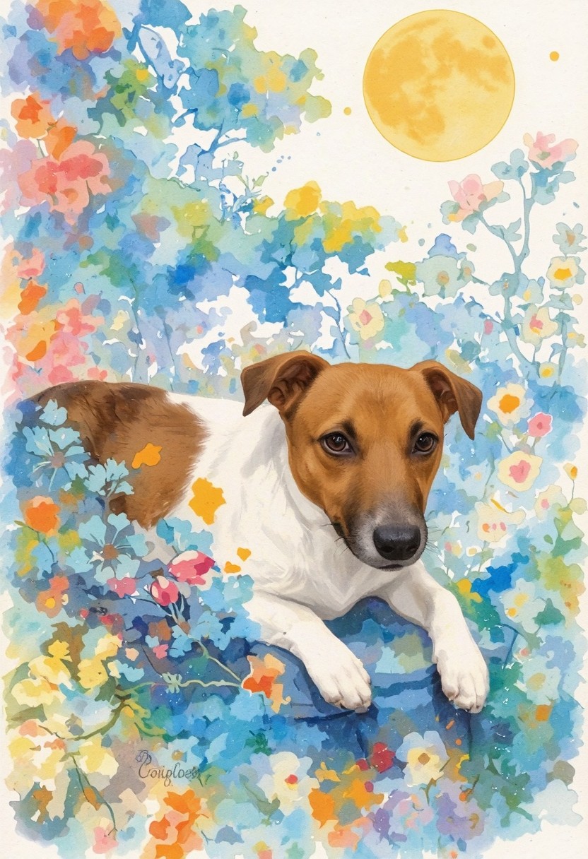 ペットのAIアート作品例 8