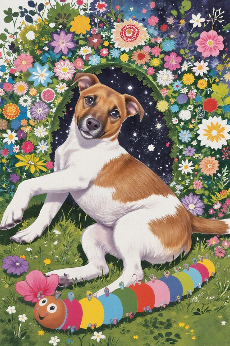 ペットのAIアート作品例 3