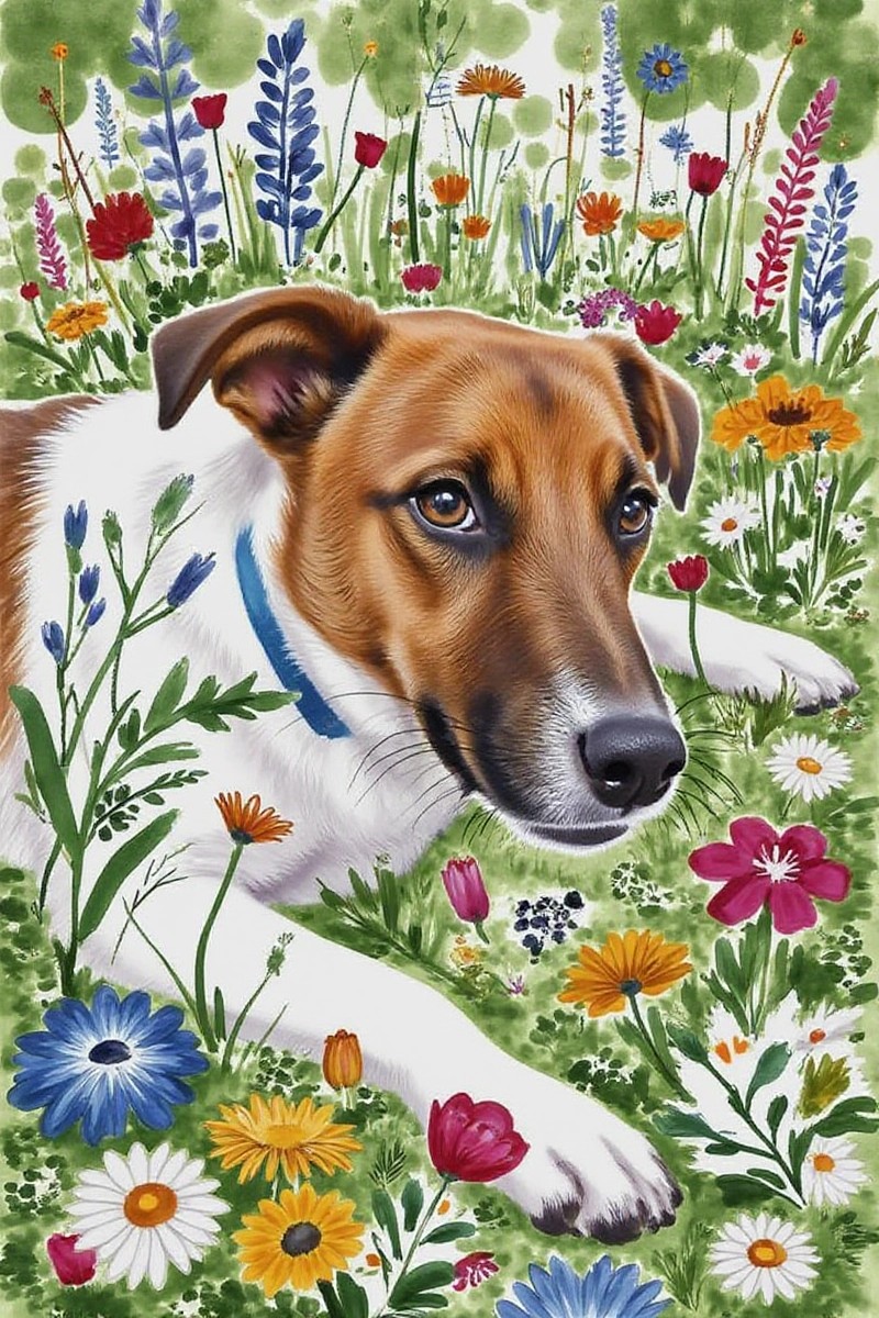 ペットのAIアート作品例 7