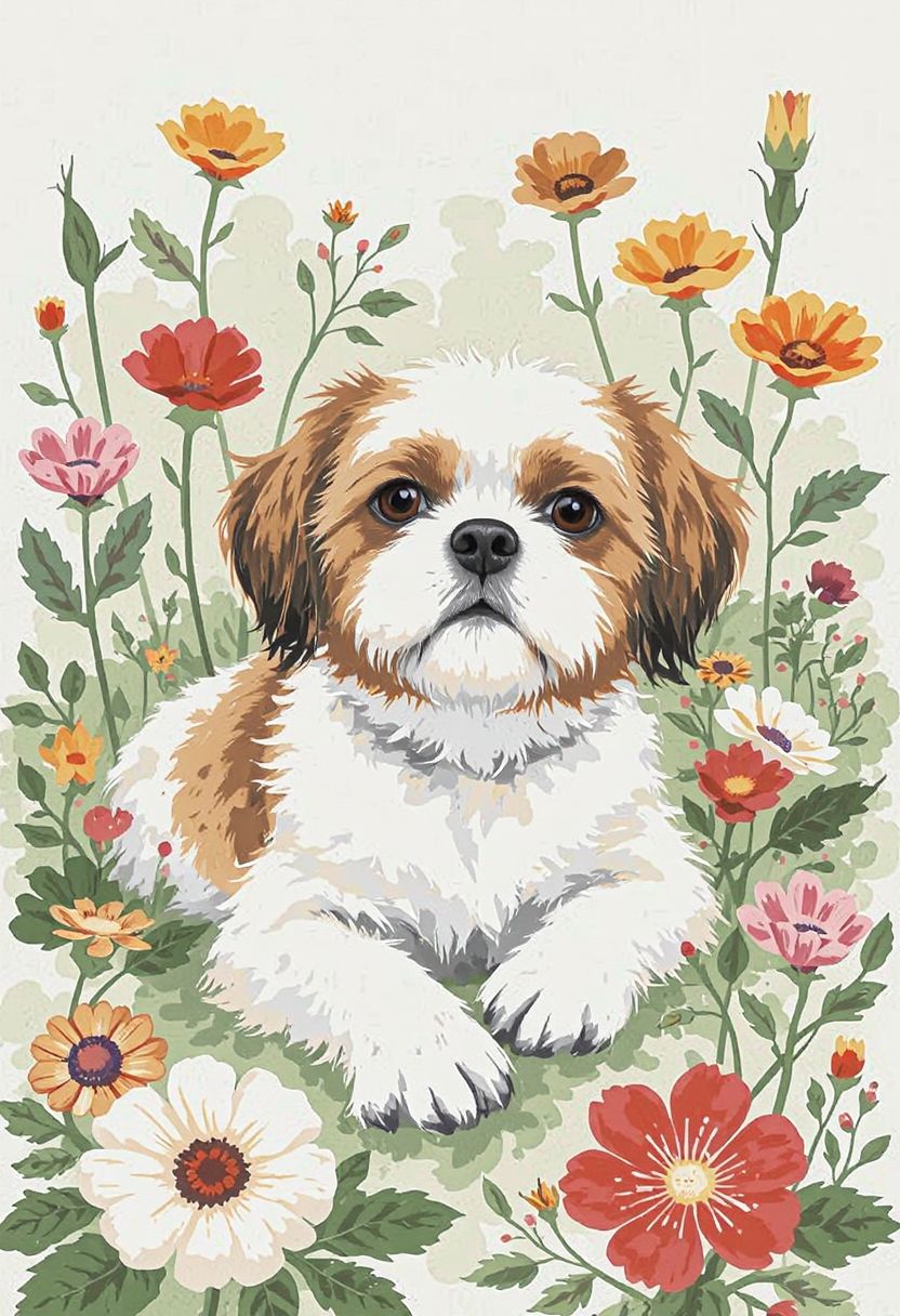 ペットのAIアート作品例 12